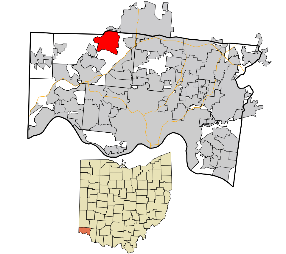 Locator map of Dunlap