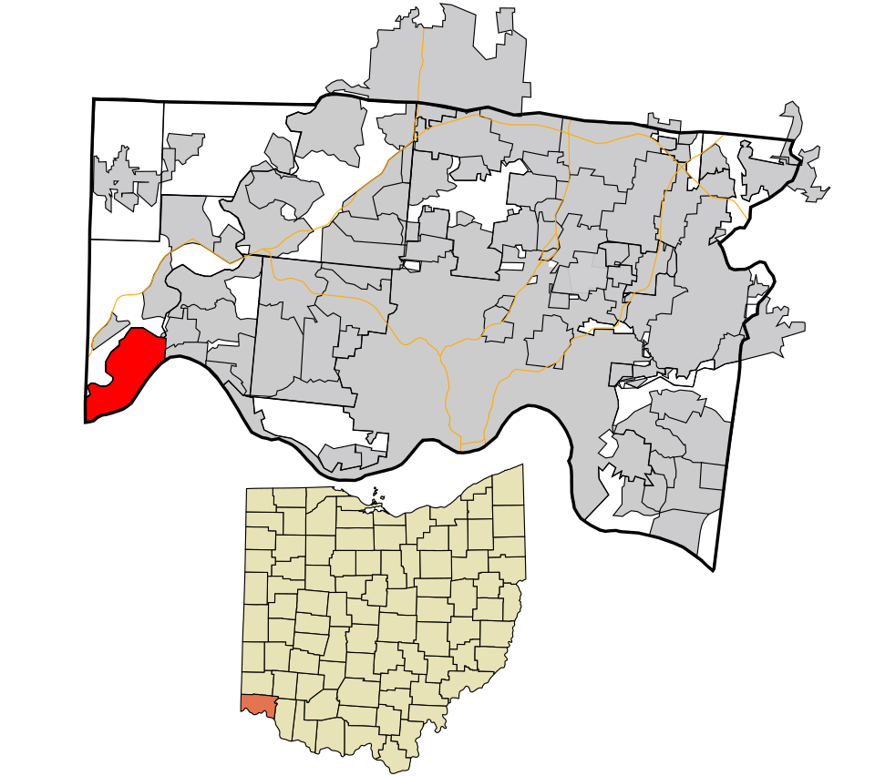 Locator map of Shawnee
