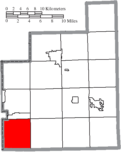 Locator map of Bainbridge