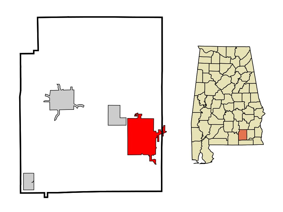 Locator map of Enterprise