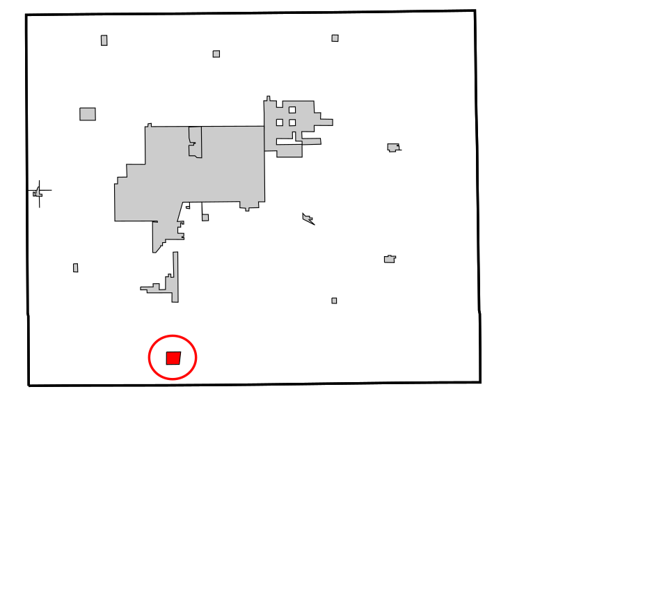 Locator map of Bison