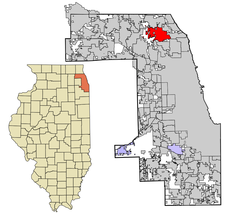 Locator map of Glenview