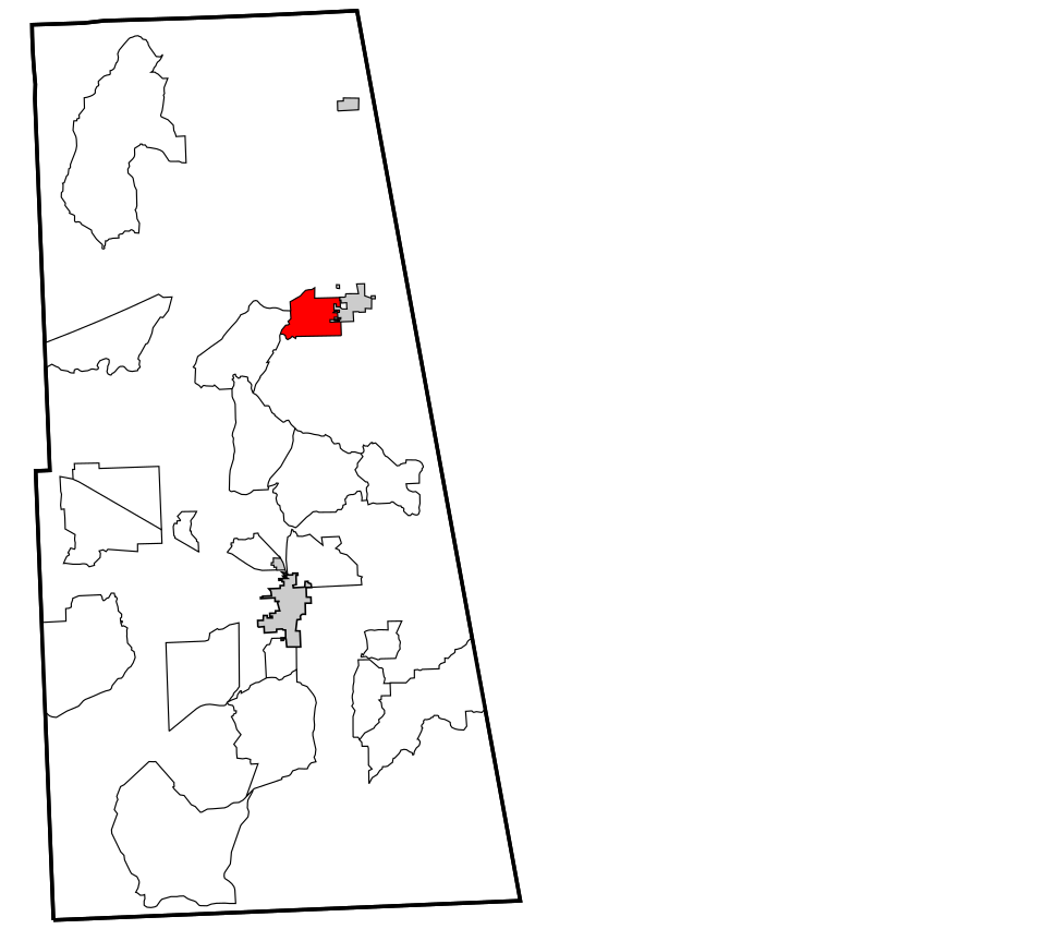 Locator map of Old Green
