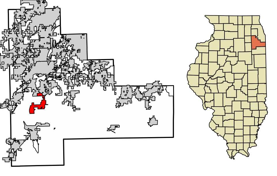 Locator map of Elwood