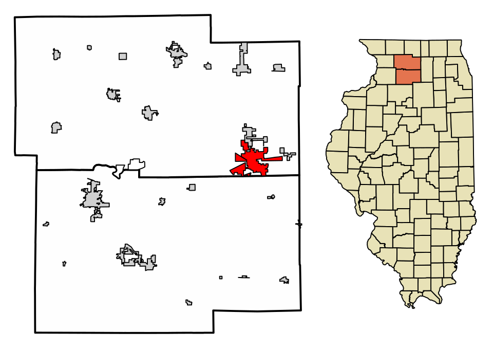 Locator map of Rochelle