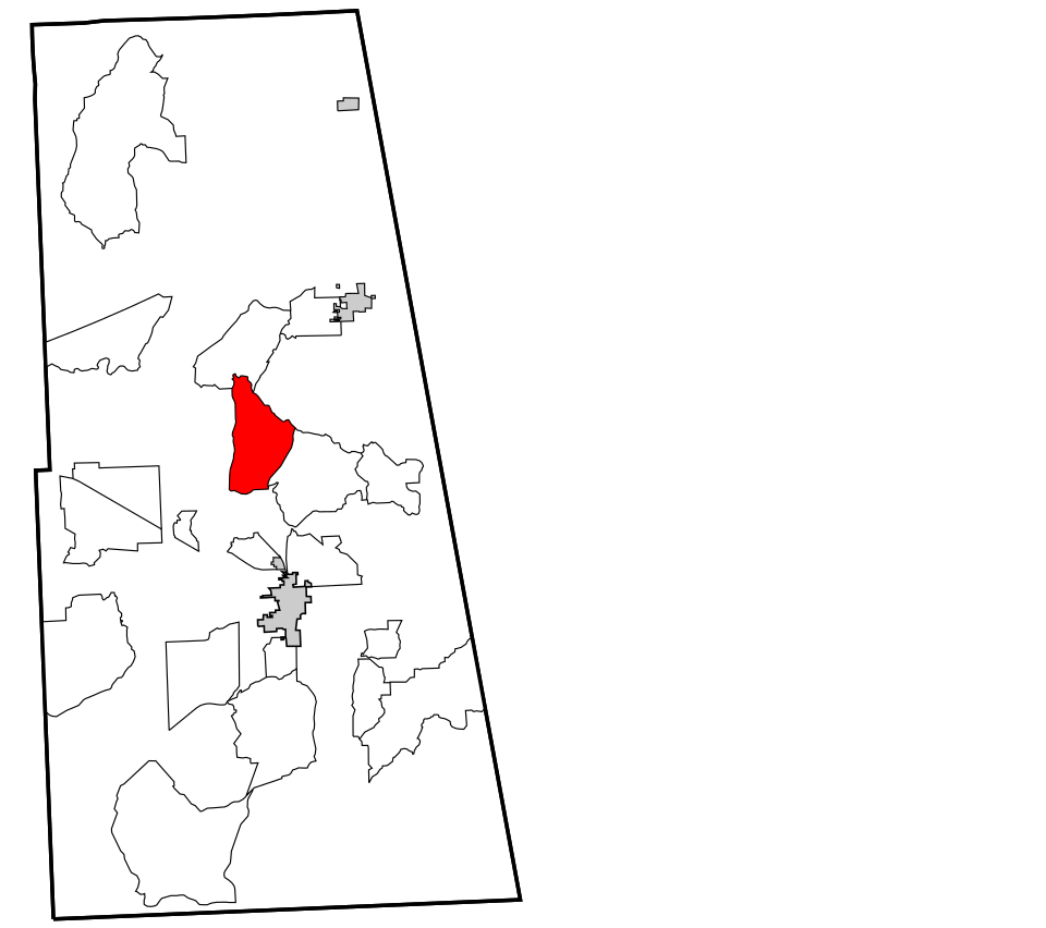 Locator map of West Peavine