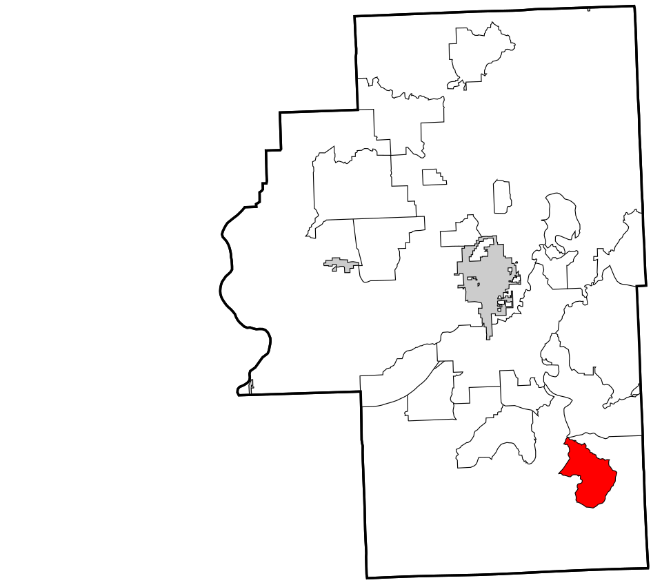 Locator map of Dry Creek