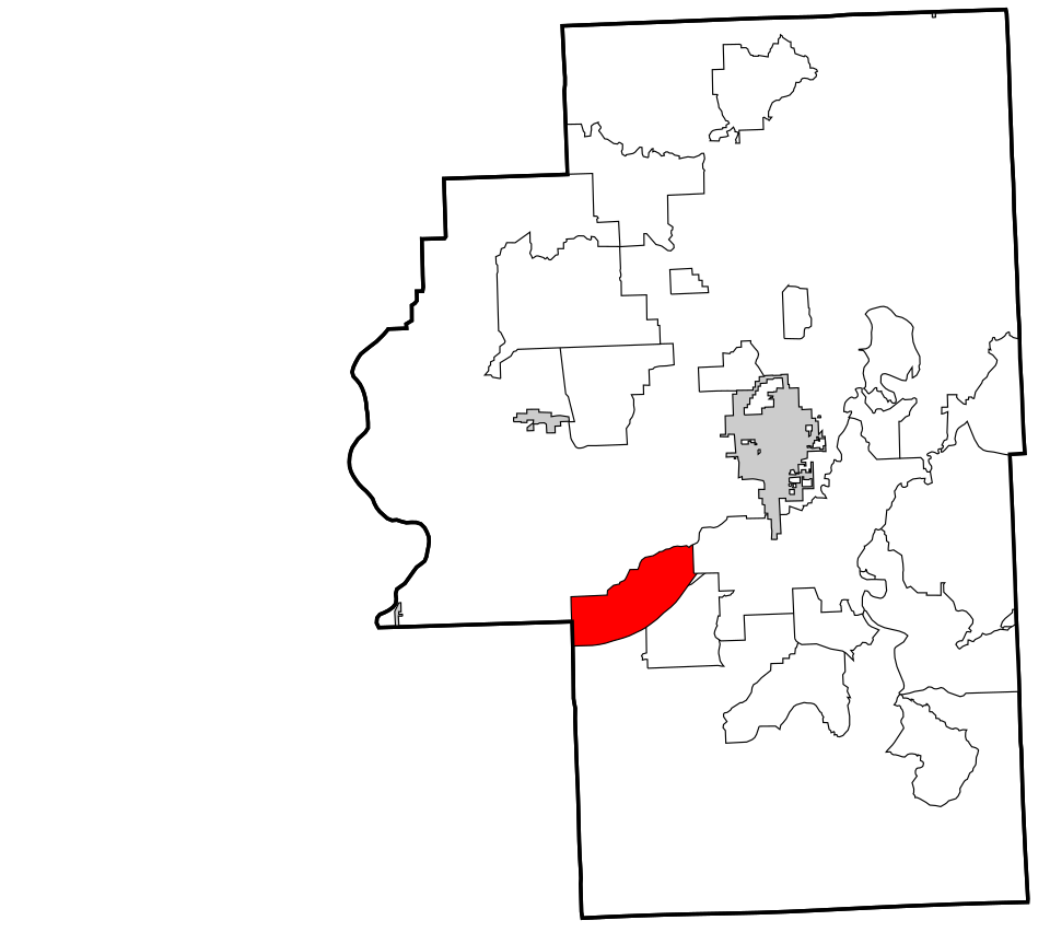 Locator map of Woodall