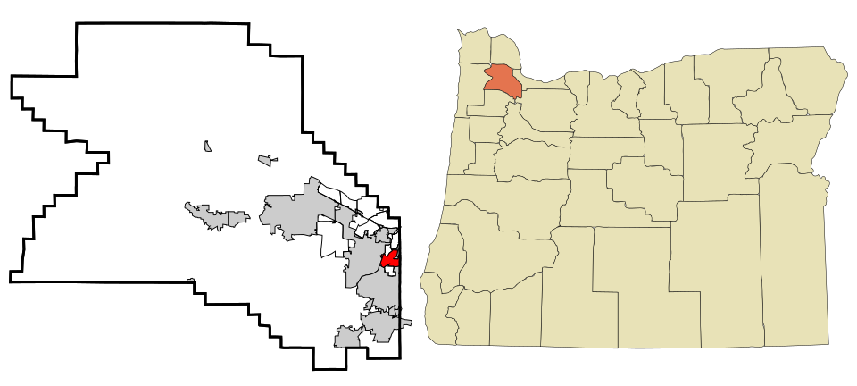 Locator map of Garden Home-Whitford