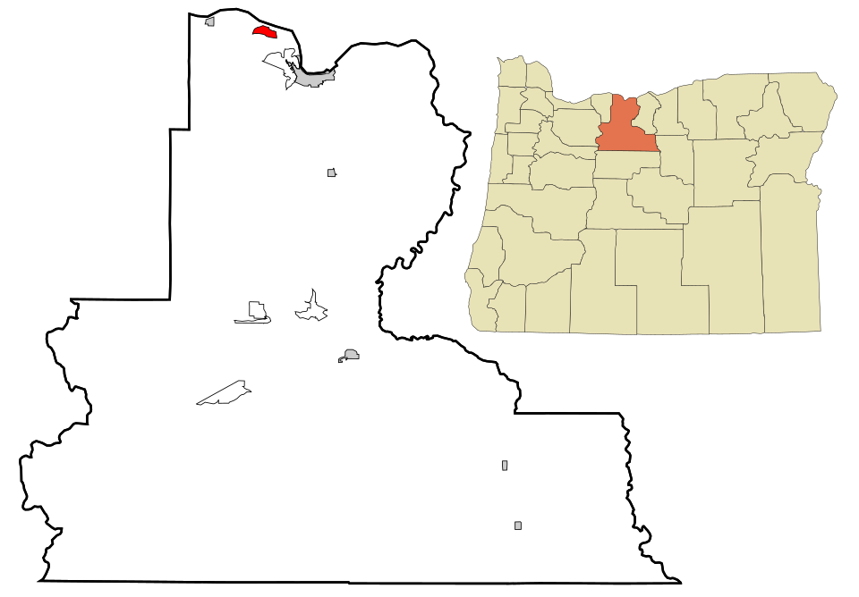 Locator map of Rowena