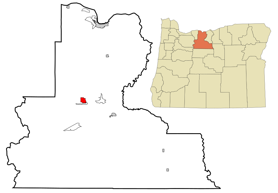Locator map of Pine Hollow
