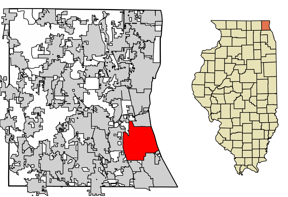 Locator map of Lake Forest