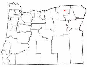 Locator map of Cayuse