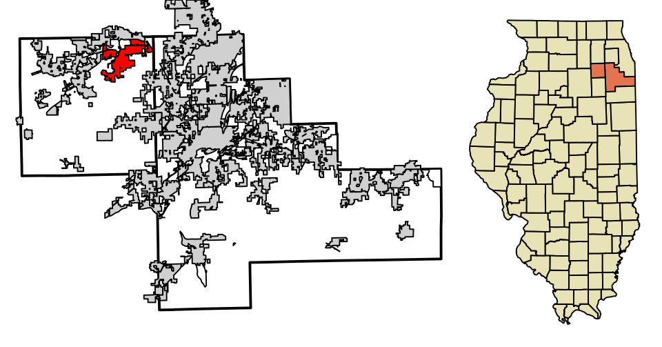 Locator map of Oswego