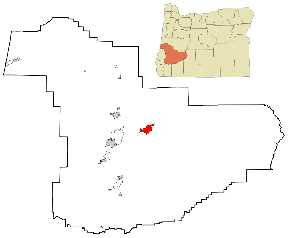 Locator map of Glide