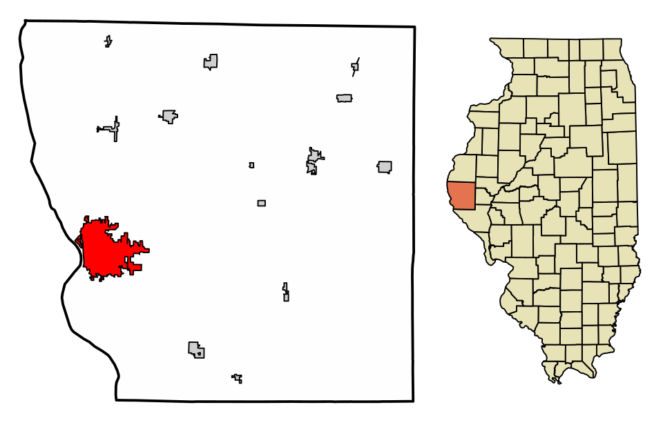 Locator map of Quincy
