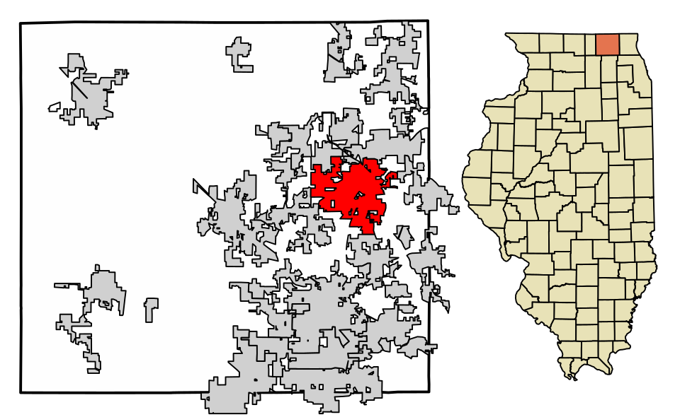 Locator map of McHenry