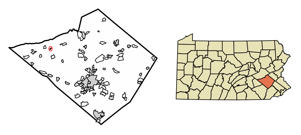 Locator map of Strausstown