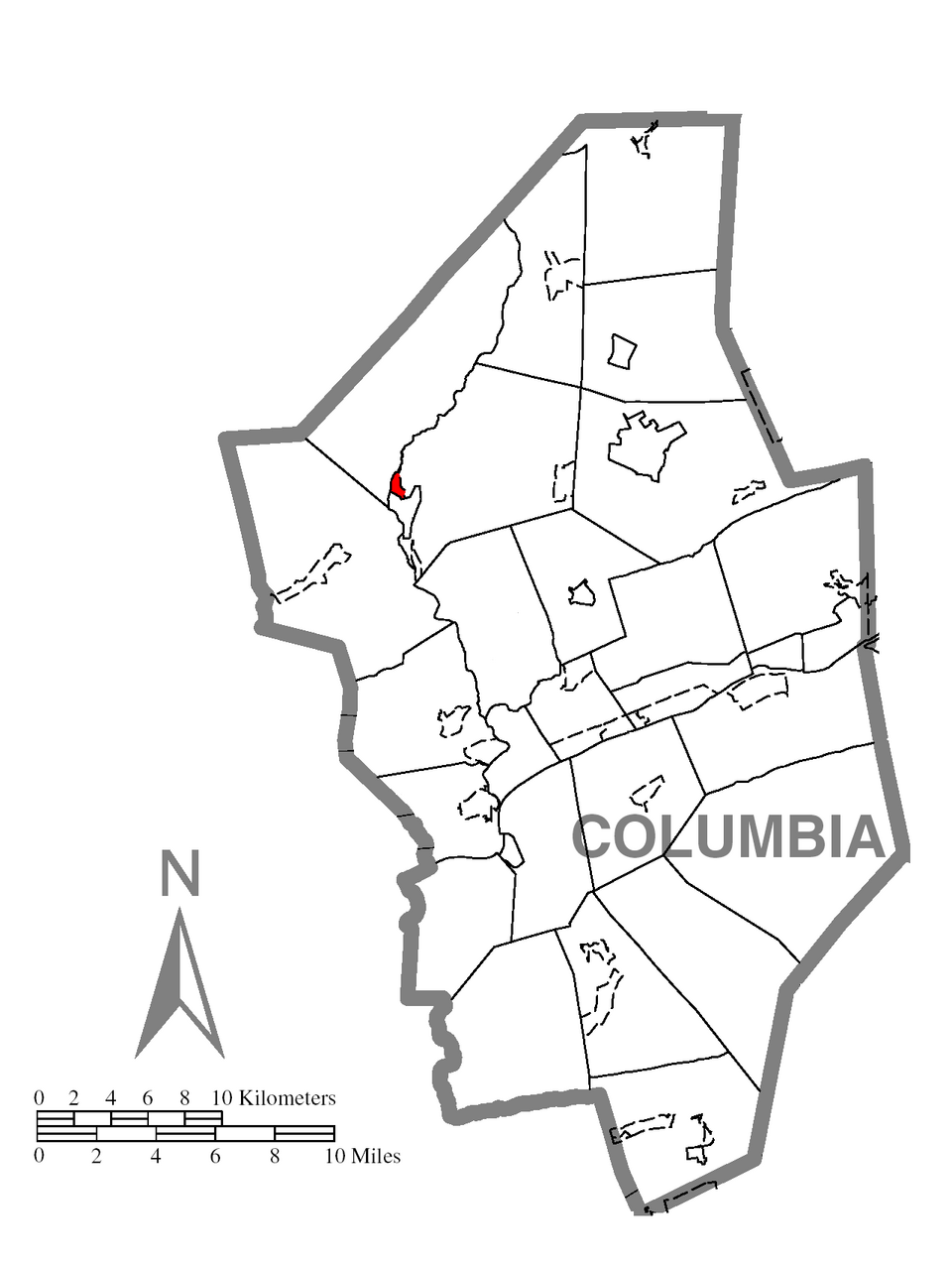 Locator map of Iola