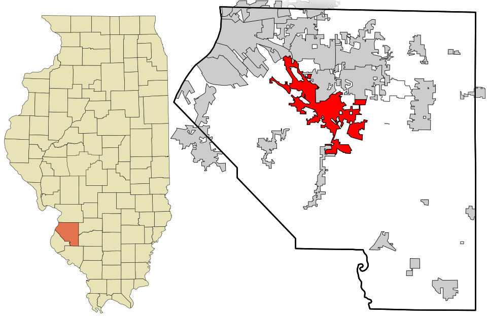 Locator map of Belleville