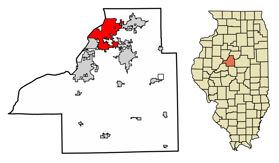 Map of East Peoria