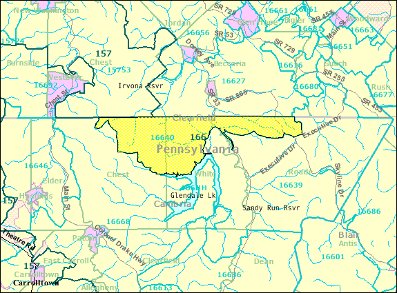 Locator map of Flinton