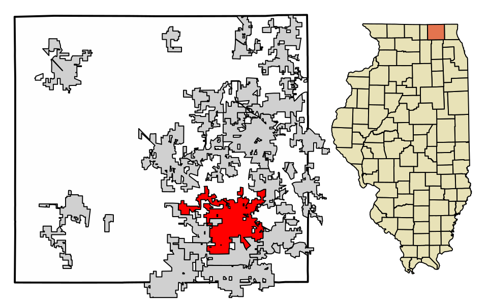 Locator map of Crystal Lake
