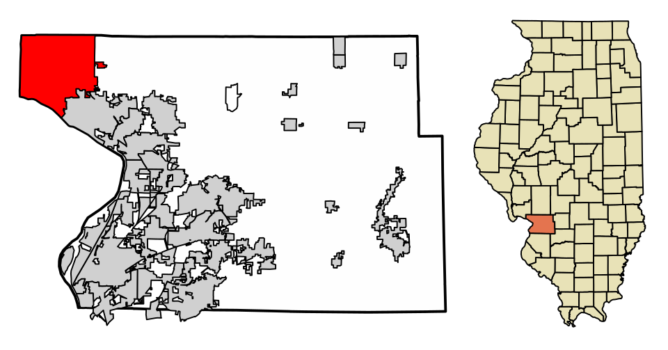 Map of Godfrey