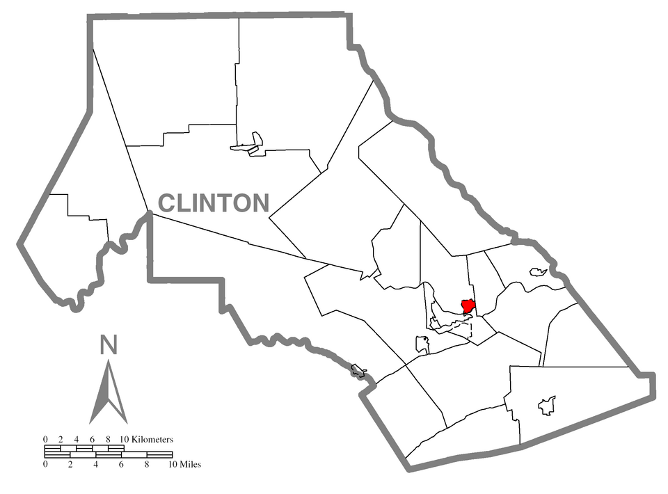Locator map of Dunnstown