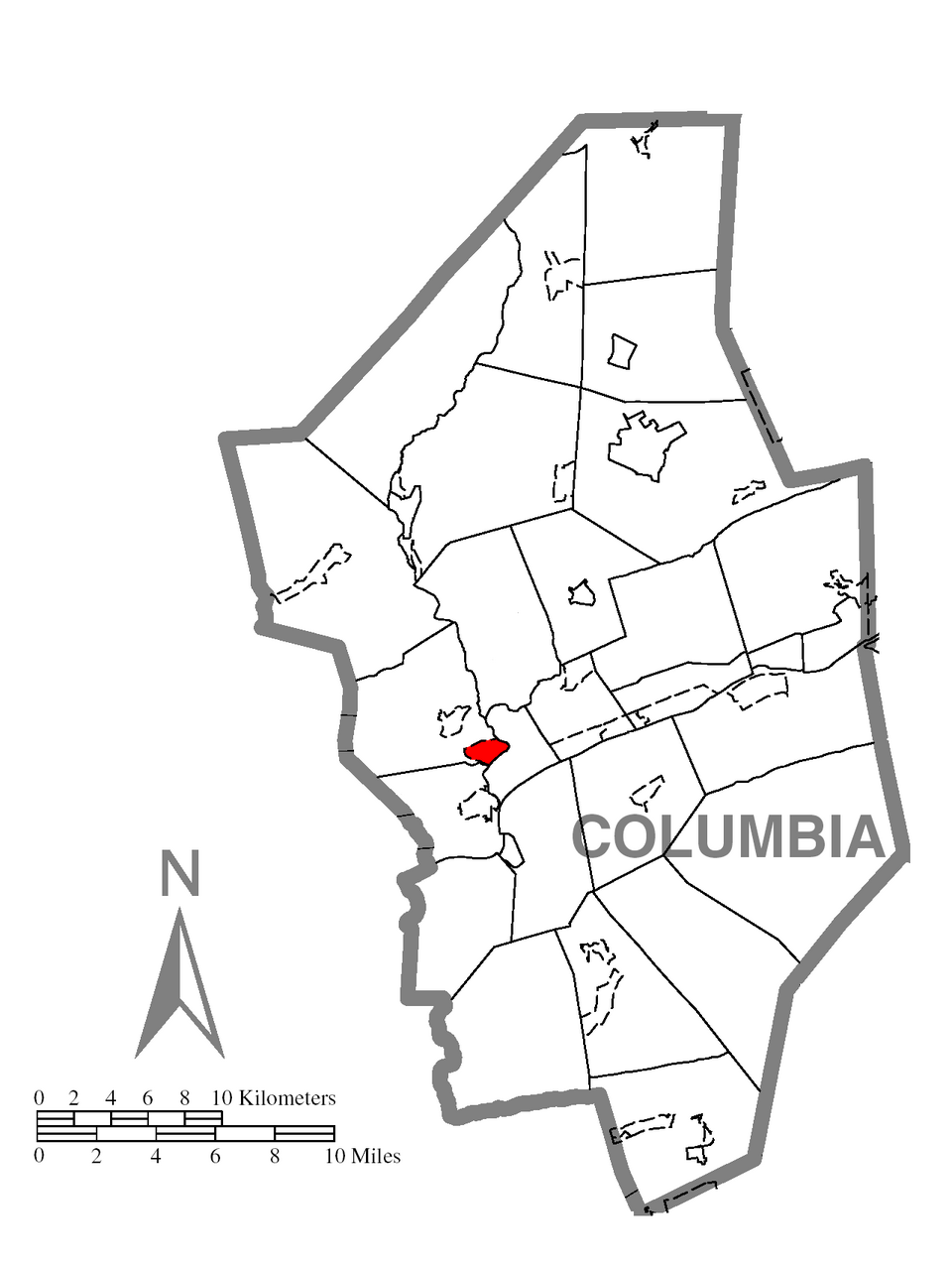Locator map of Fernville