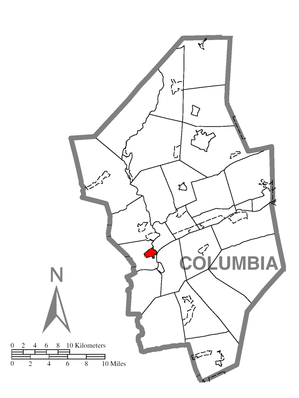 Locator map of Rupert