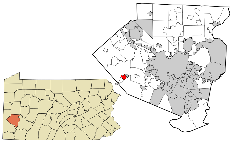 Locator map of Noblestown