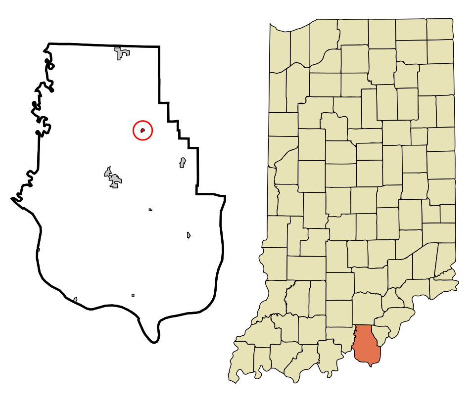 Locator map of Crandall