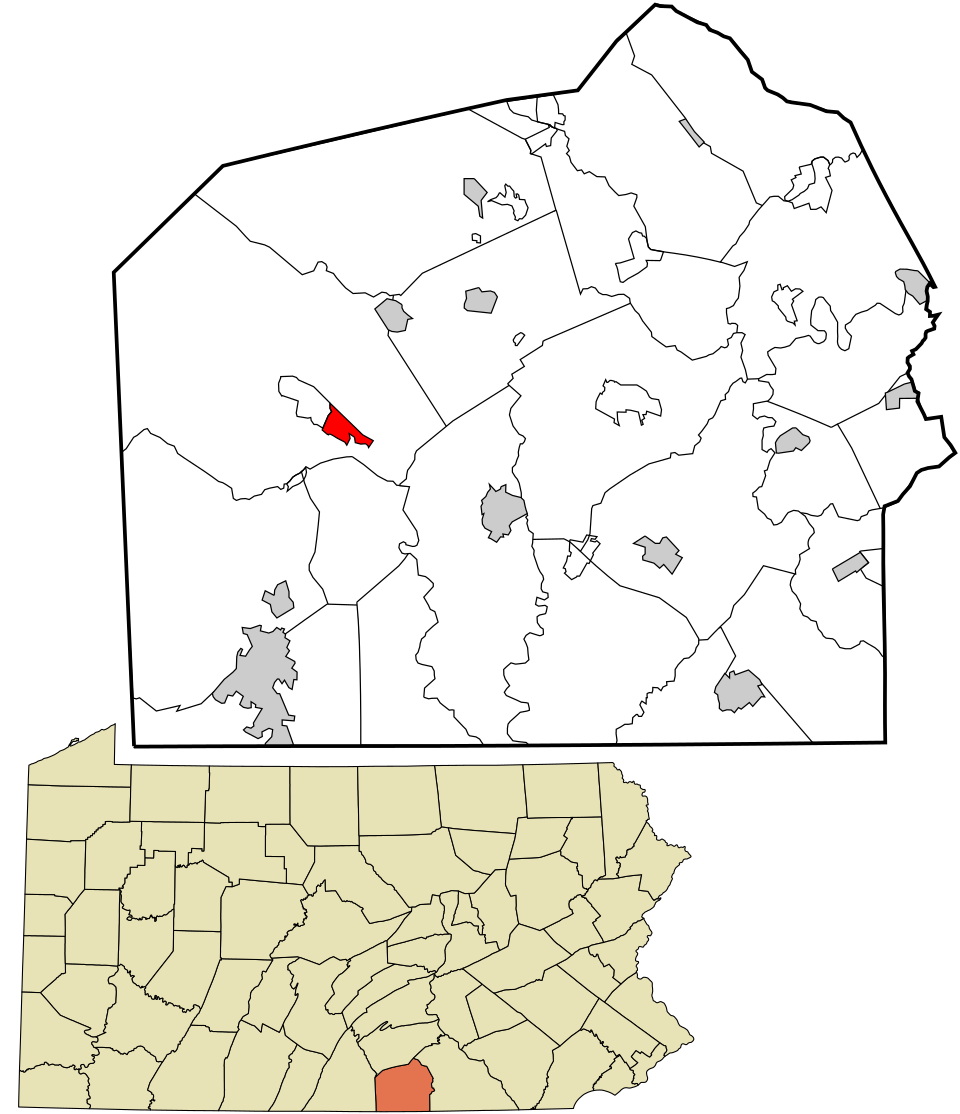 Locator map of McKnightstown
