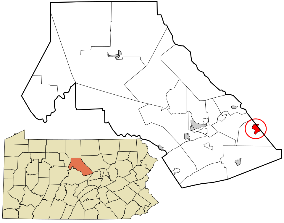 Locator map of Rauchtown