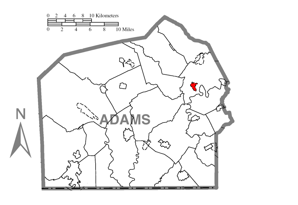 Locator map of Hampton
