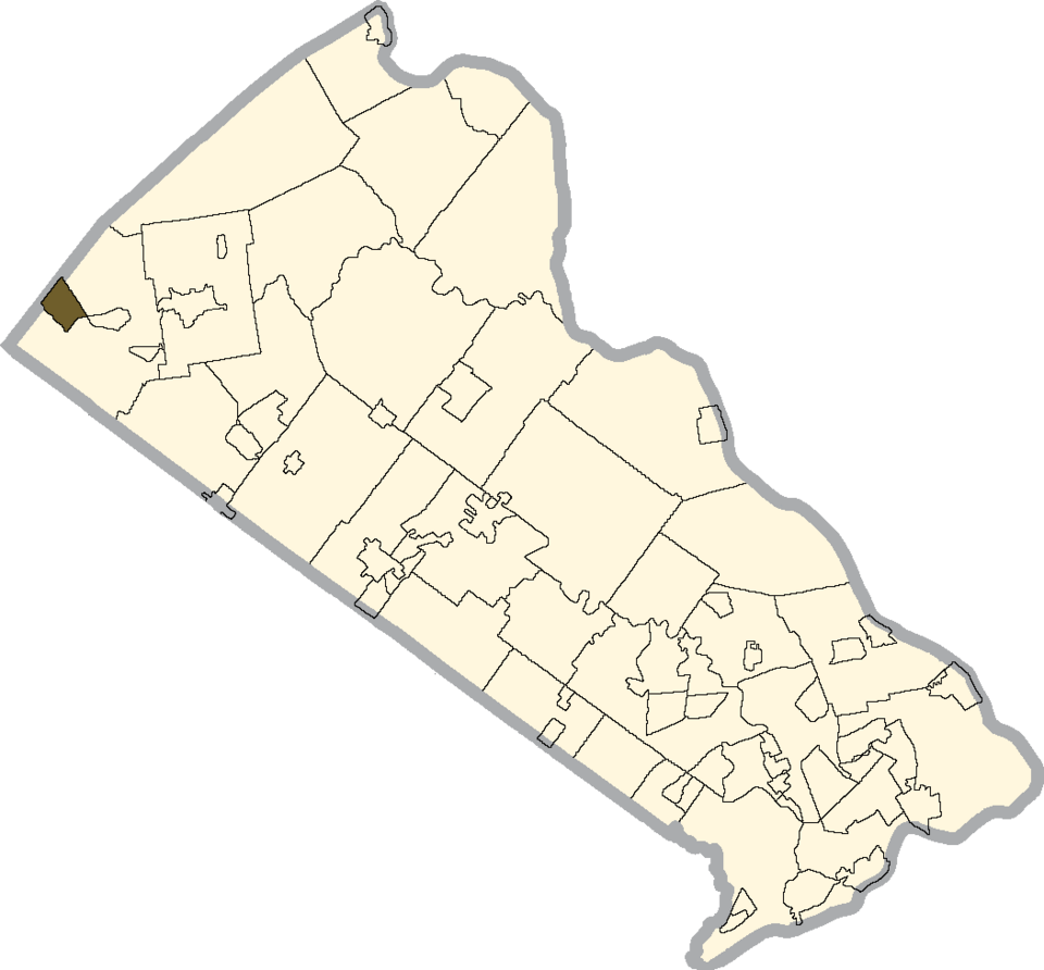 Locator map of Spinnerstown