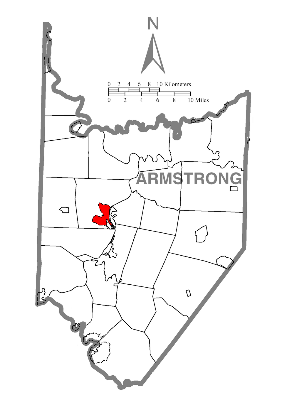 Locator map of West Hills