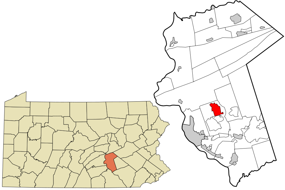 Locator map of Linglestown