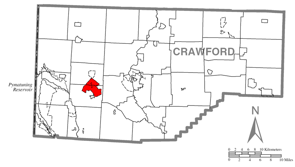 Locator map of Conneaut Lakeshore