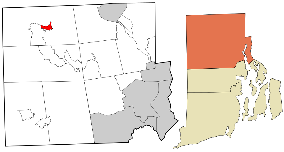 Locator map of Harrisville