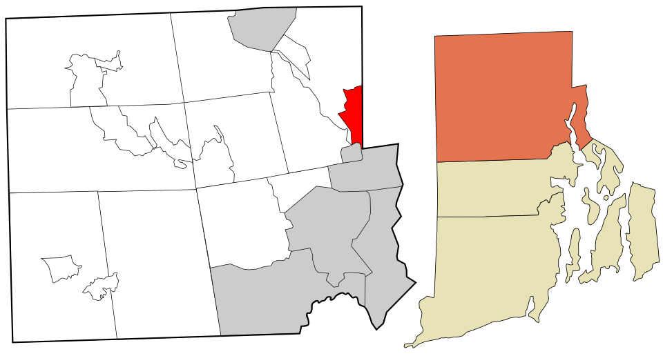 Locator map of Valley Falls