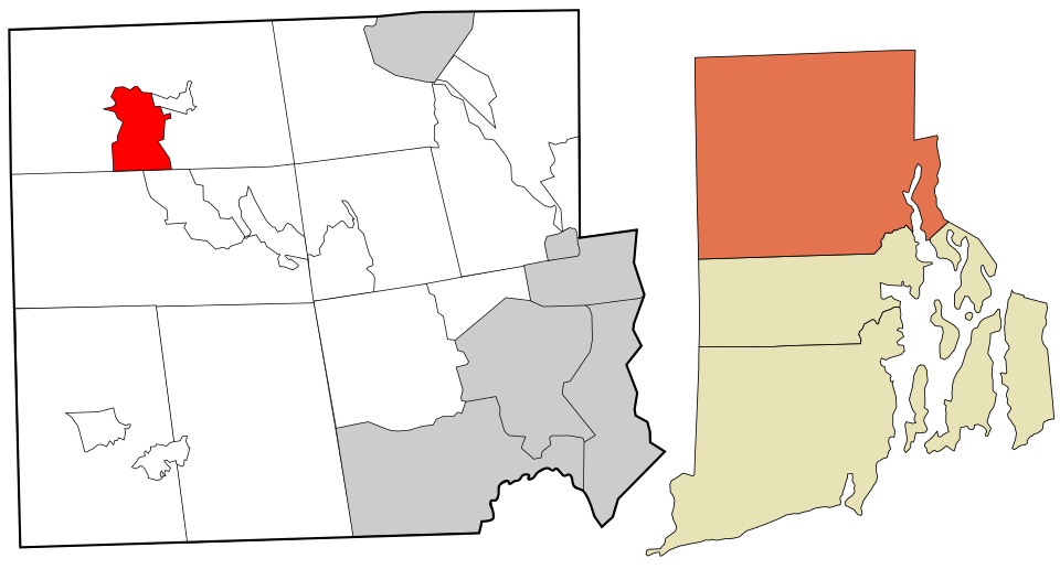 Locator map of Pascoag
