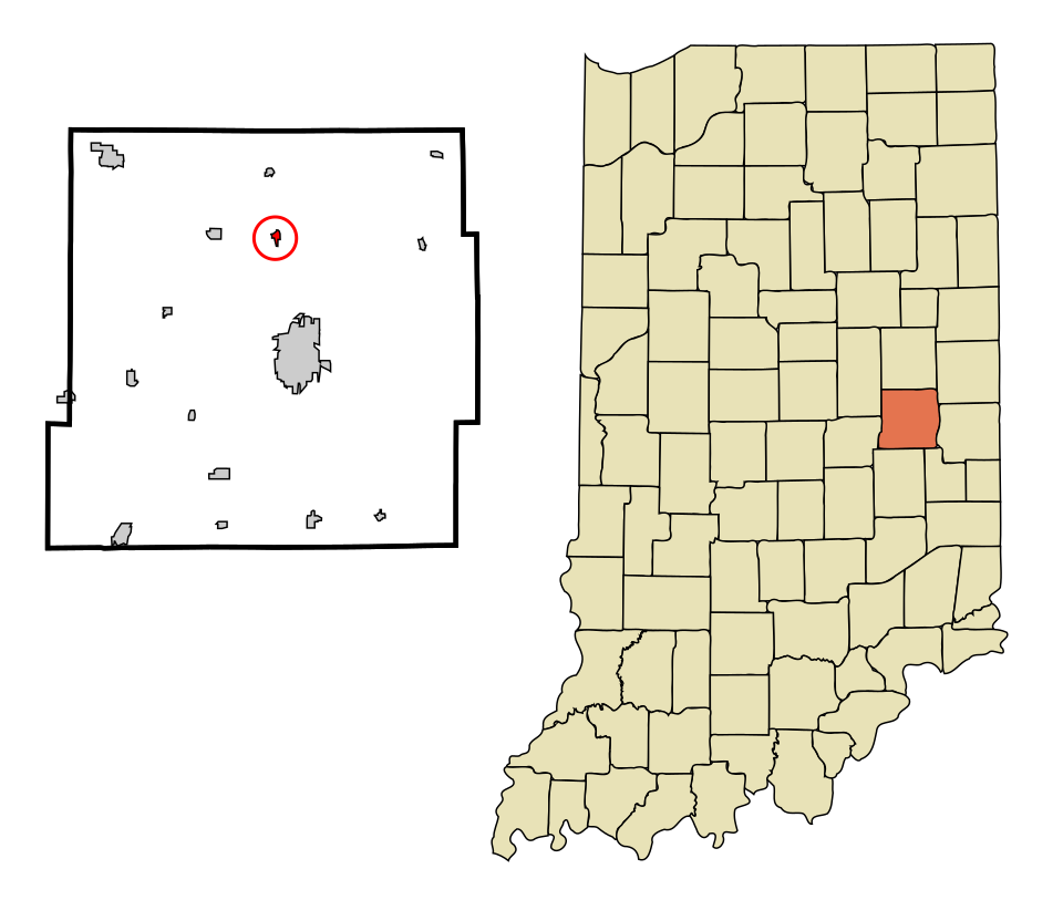 Locator map of Mount Summit