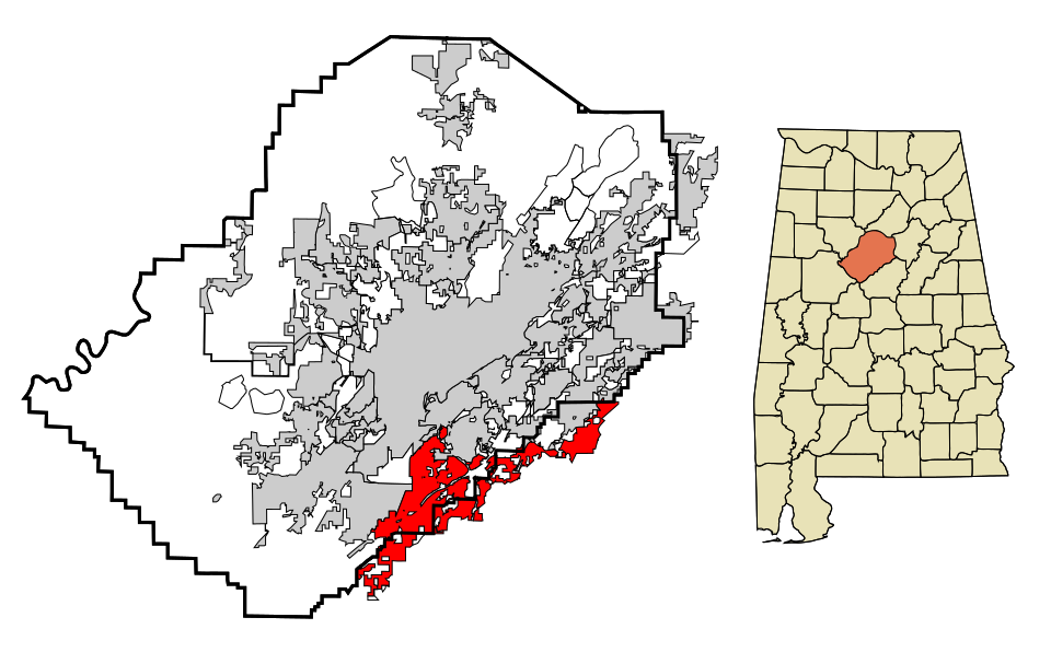 Locator map of Hoover