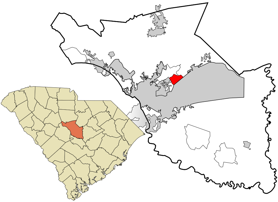Locator map of Woodfield