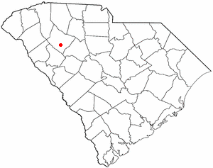 Locator map of Mountville