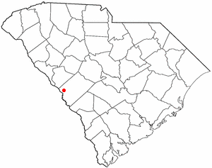 Locator map of Clearwater