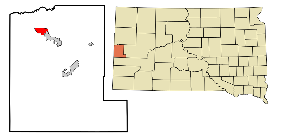 Locator map of North Spearfish