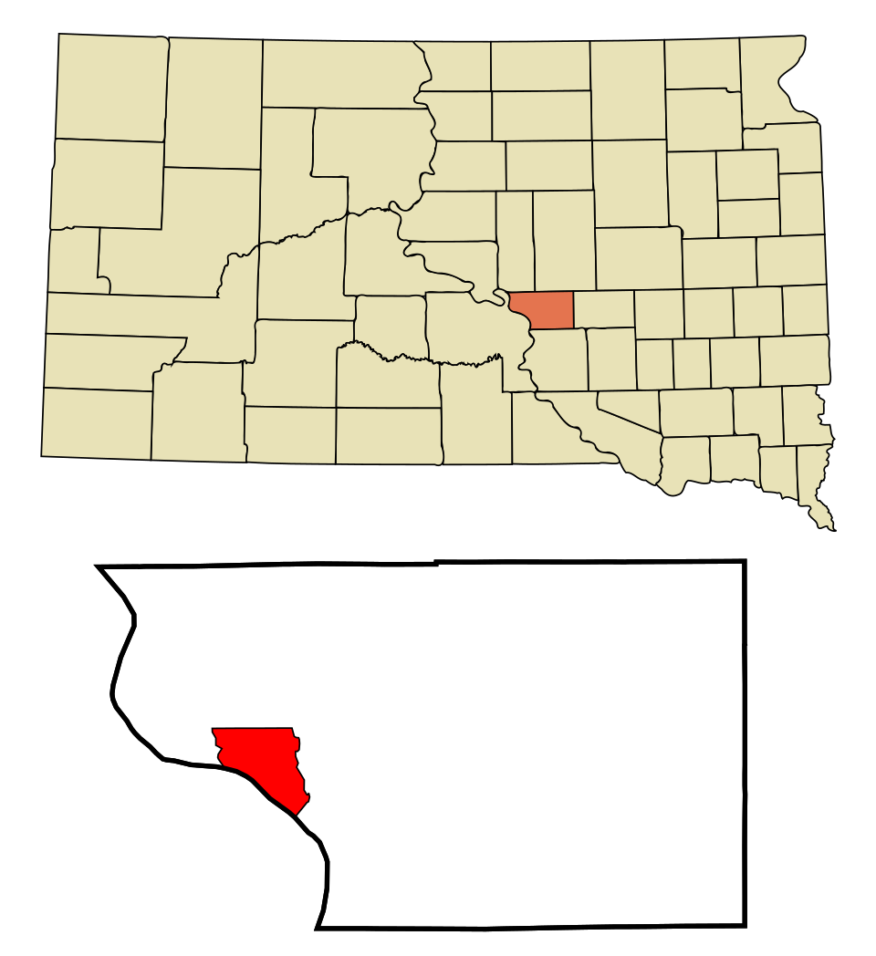 Locator map of Fort Thompson